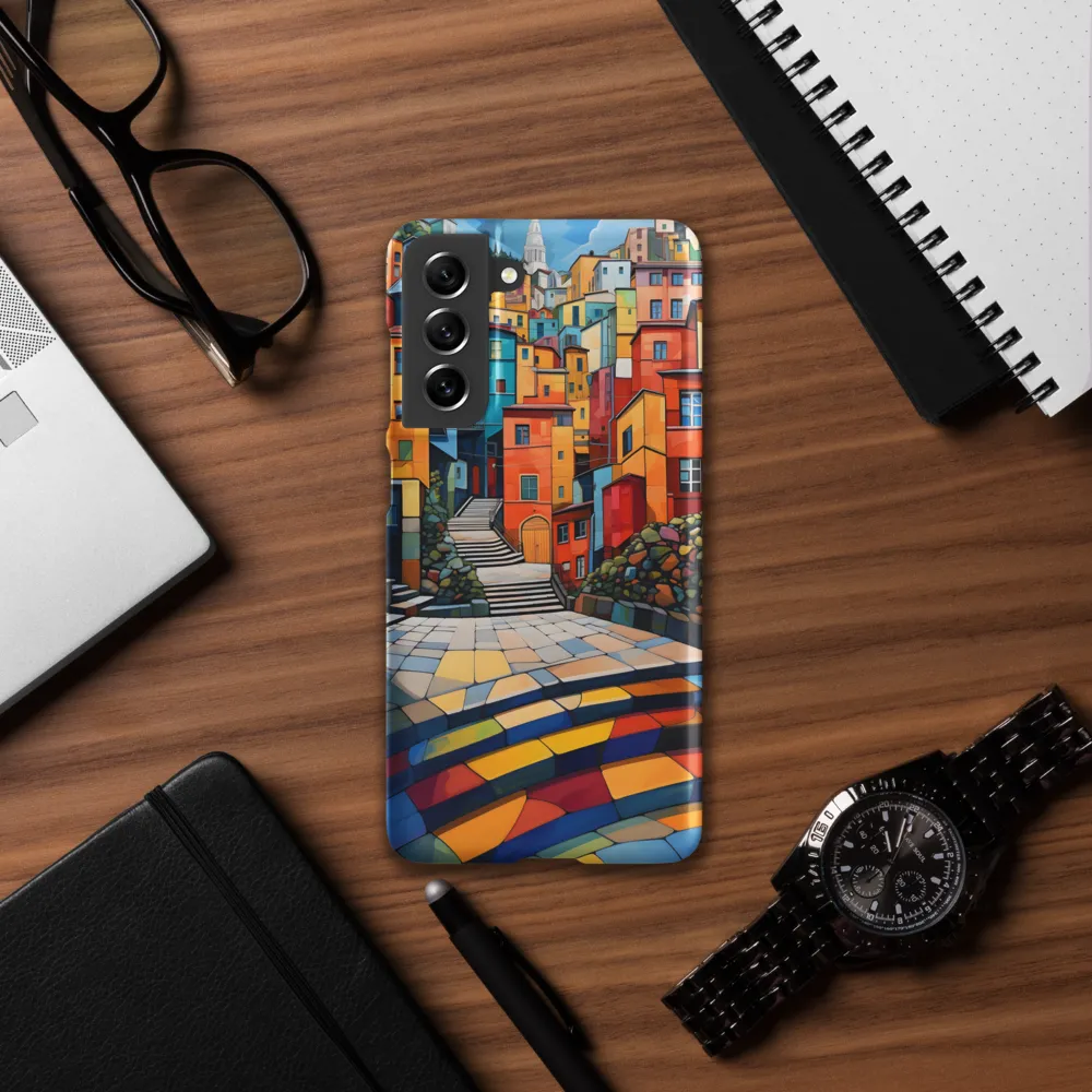 Vibrant Village: A Cubist Journey
