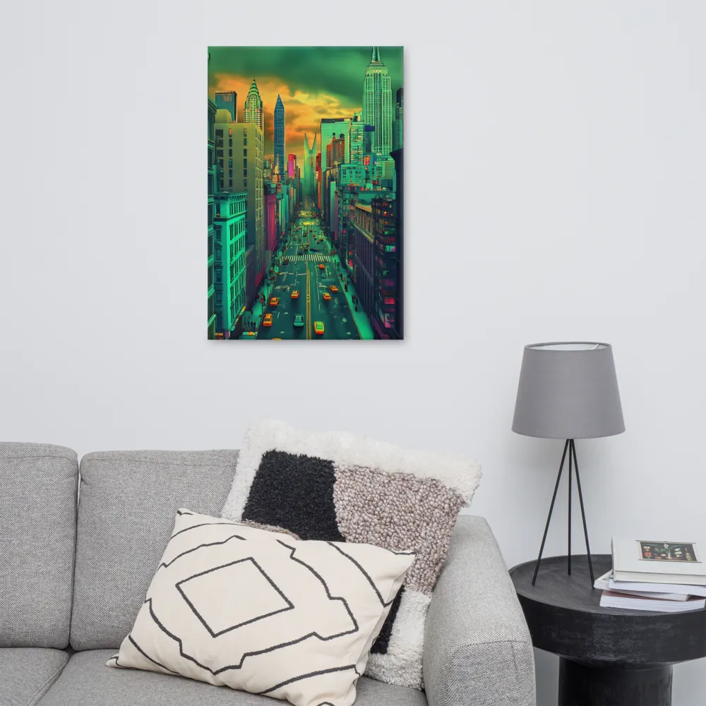 Urban Surrealism: Neon Dreams | Canvas | 24″×36″