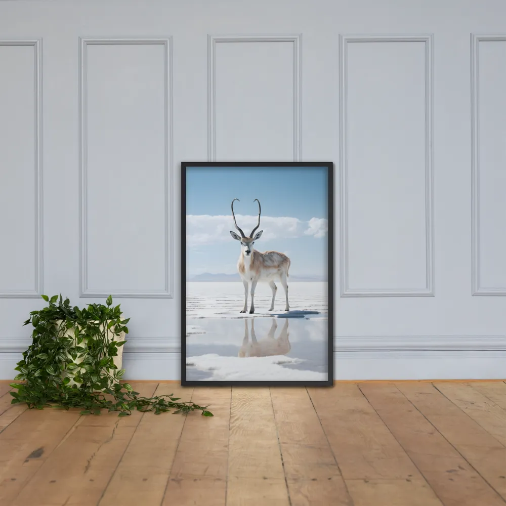 Reflection of Serenity | Poster with Black Frame | 24″×36″