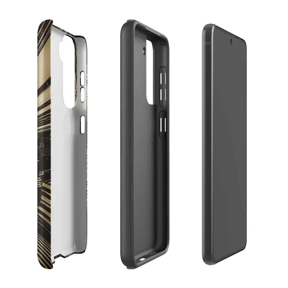 Urban Symphony: Aerial Perspective of City Life | Phone Case |  S21 FE | Tough Case | Matte