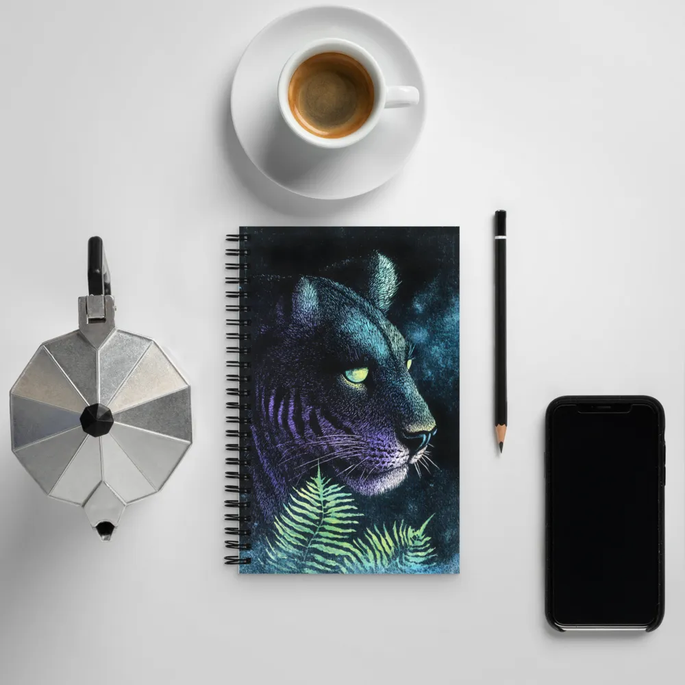 Gaze of the Mystic Tiger | Spiral Notebook