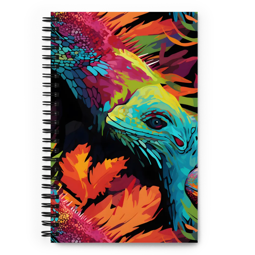 Vibrant Reptilian Harmony | Spiral Notebook