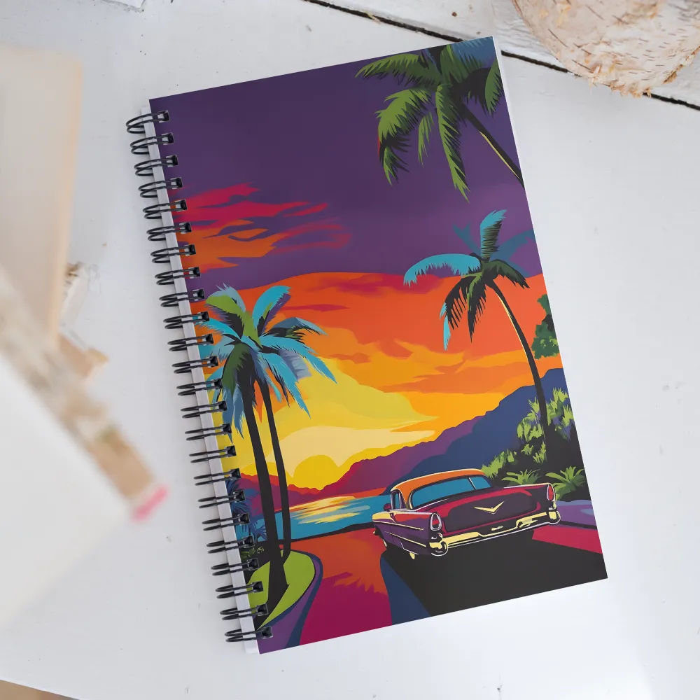 Sunset Drive | Spiral Notebook