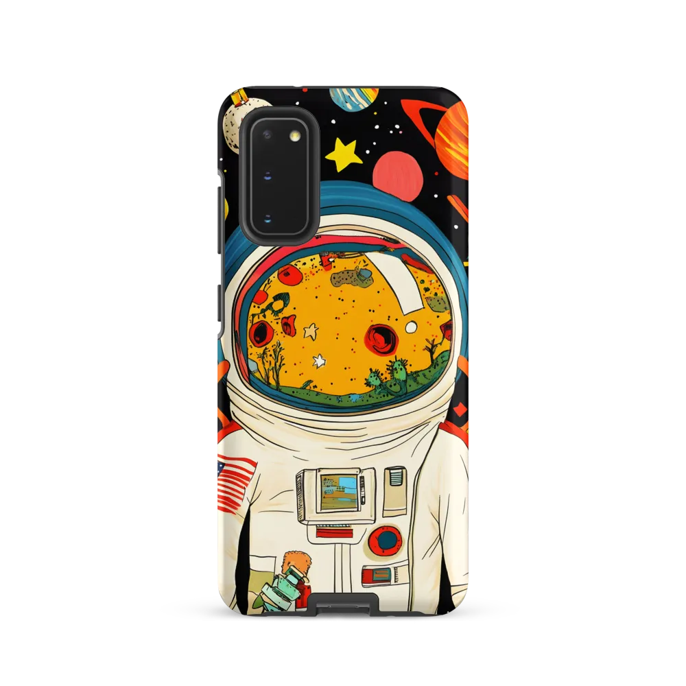 Cosmic Curiosity: Journey Within the Helmet | Phone Case |  S20 | Tough Case | Matte