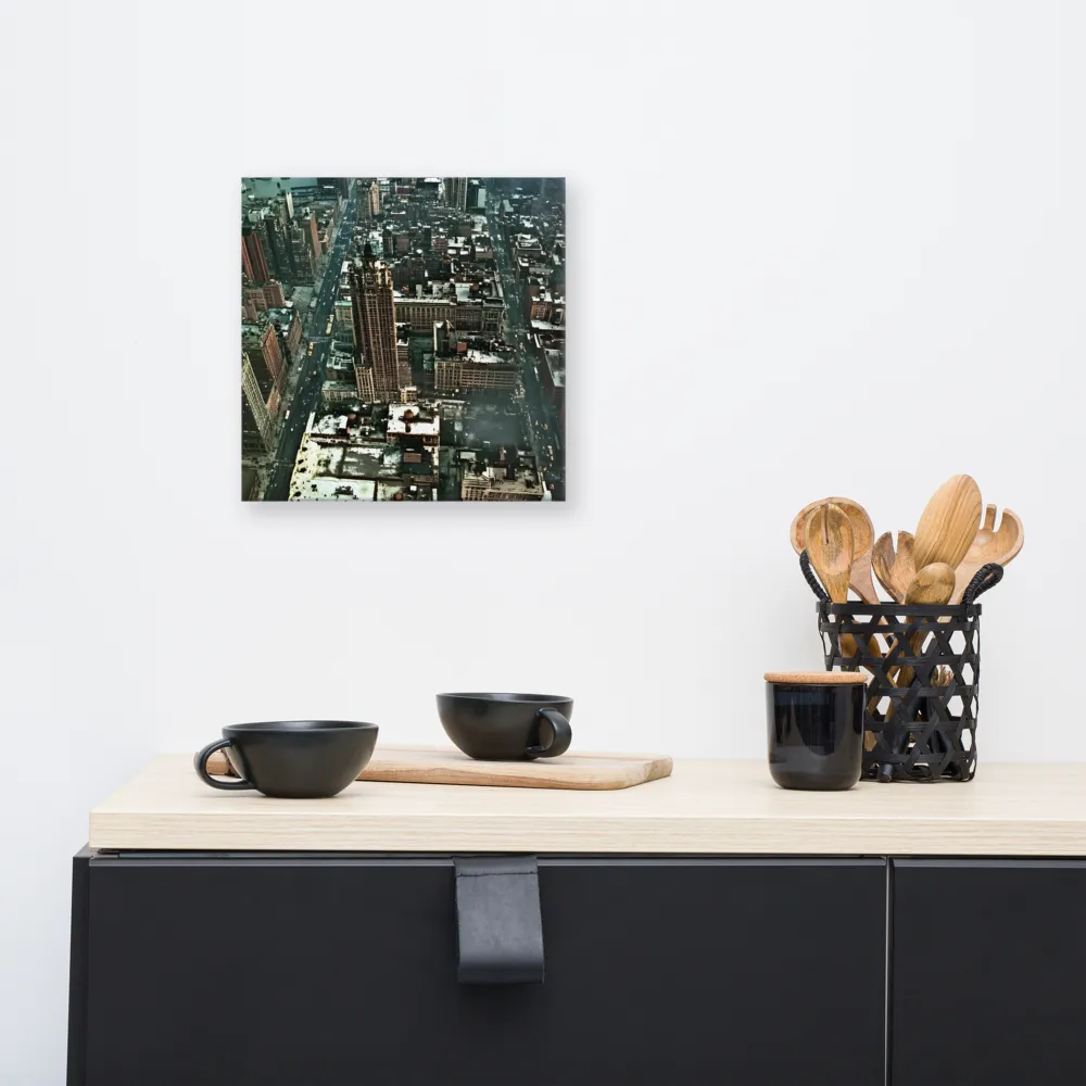 Aerial Symphony of Urban Life | Canvas | 12″×12″