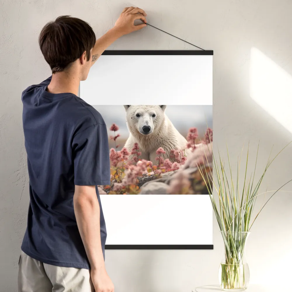 Curiosity Among Blooms: The Polar Bear