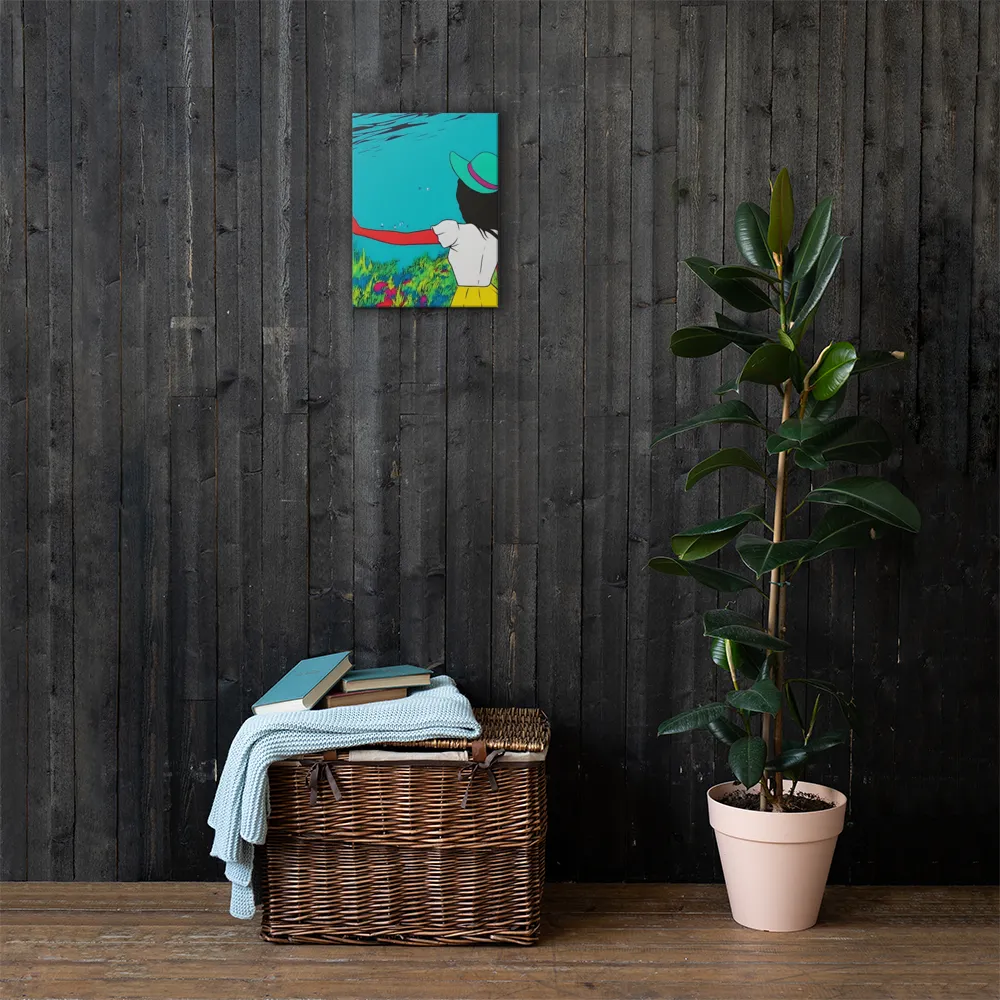 Whimsical Encounter | Canvas | 12″×16″