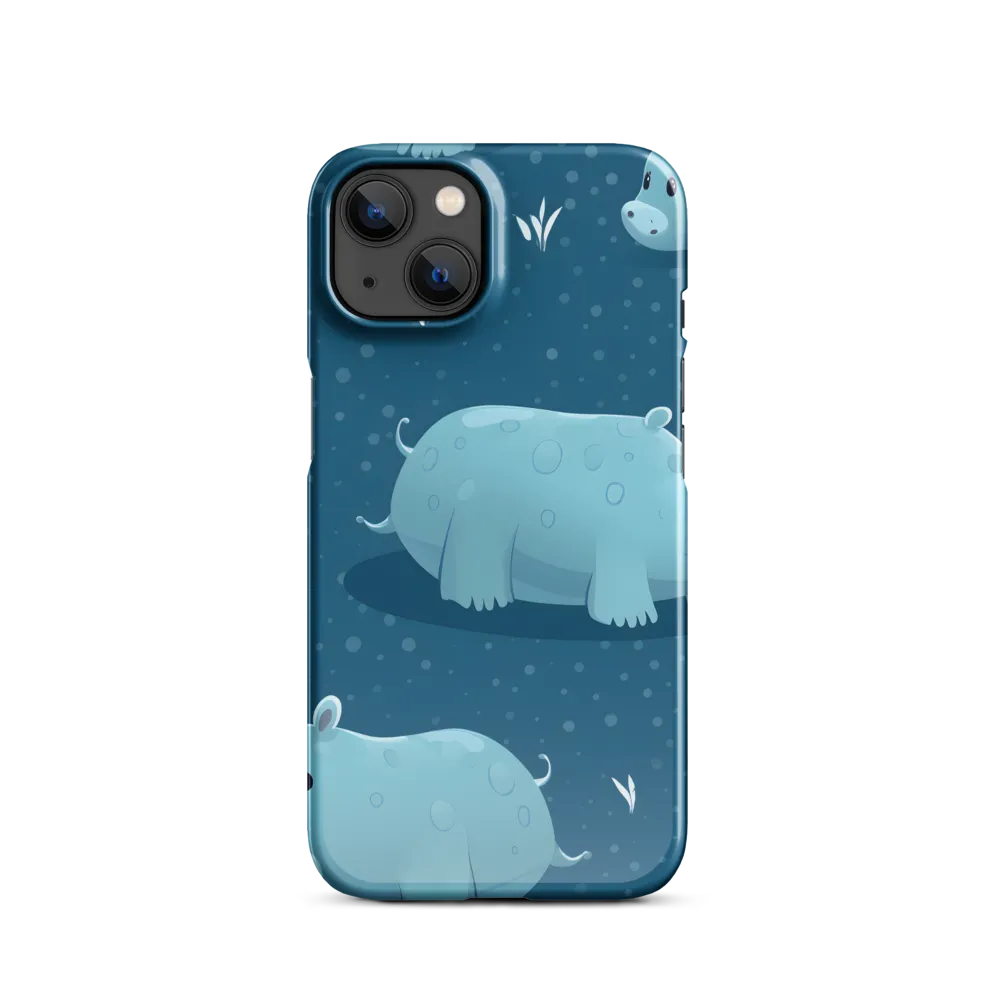 Whimsical Hippo Play | Phone Case |  13 | Snap Case | Glossy