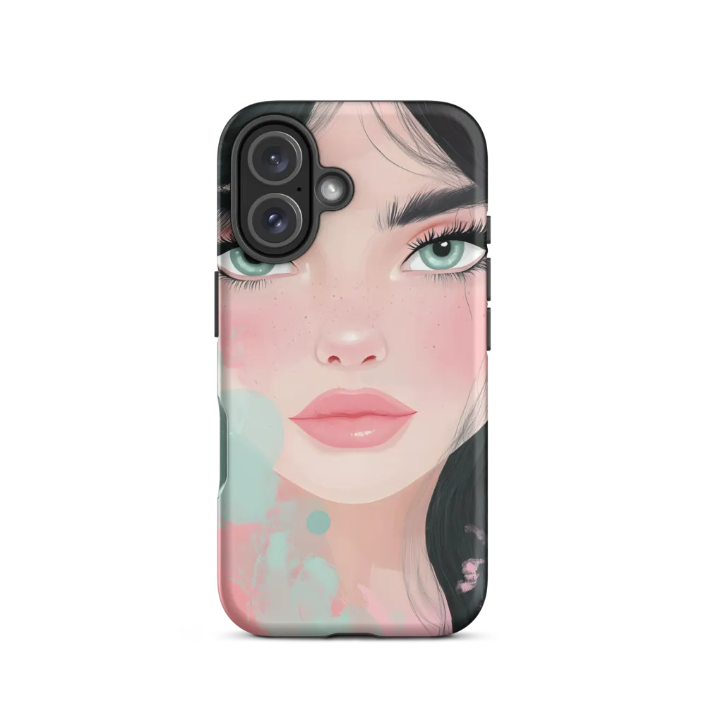 Dreamy Serenity: Portrait of a Young Woman | Phone Case