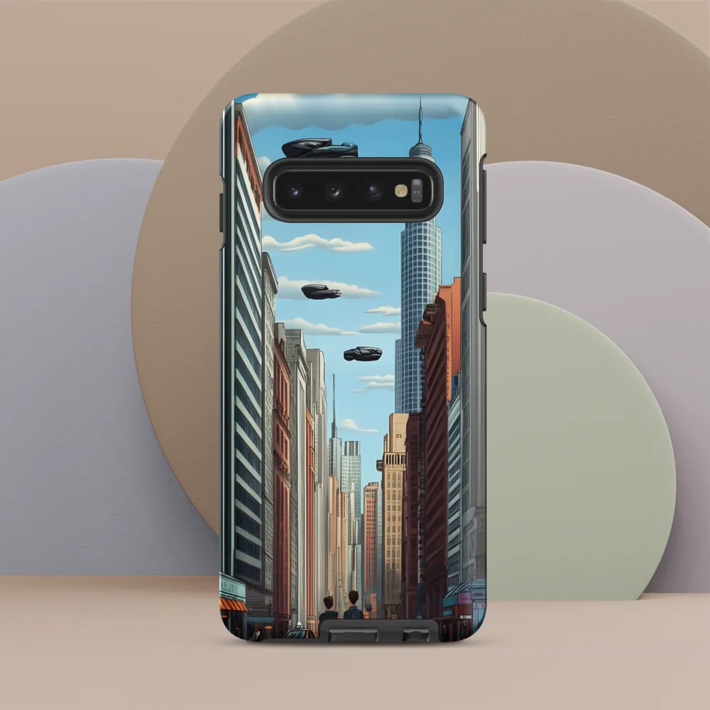 Futuristic Stroll through the Urban Skyline