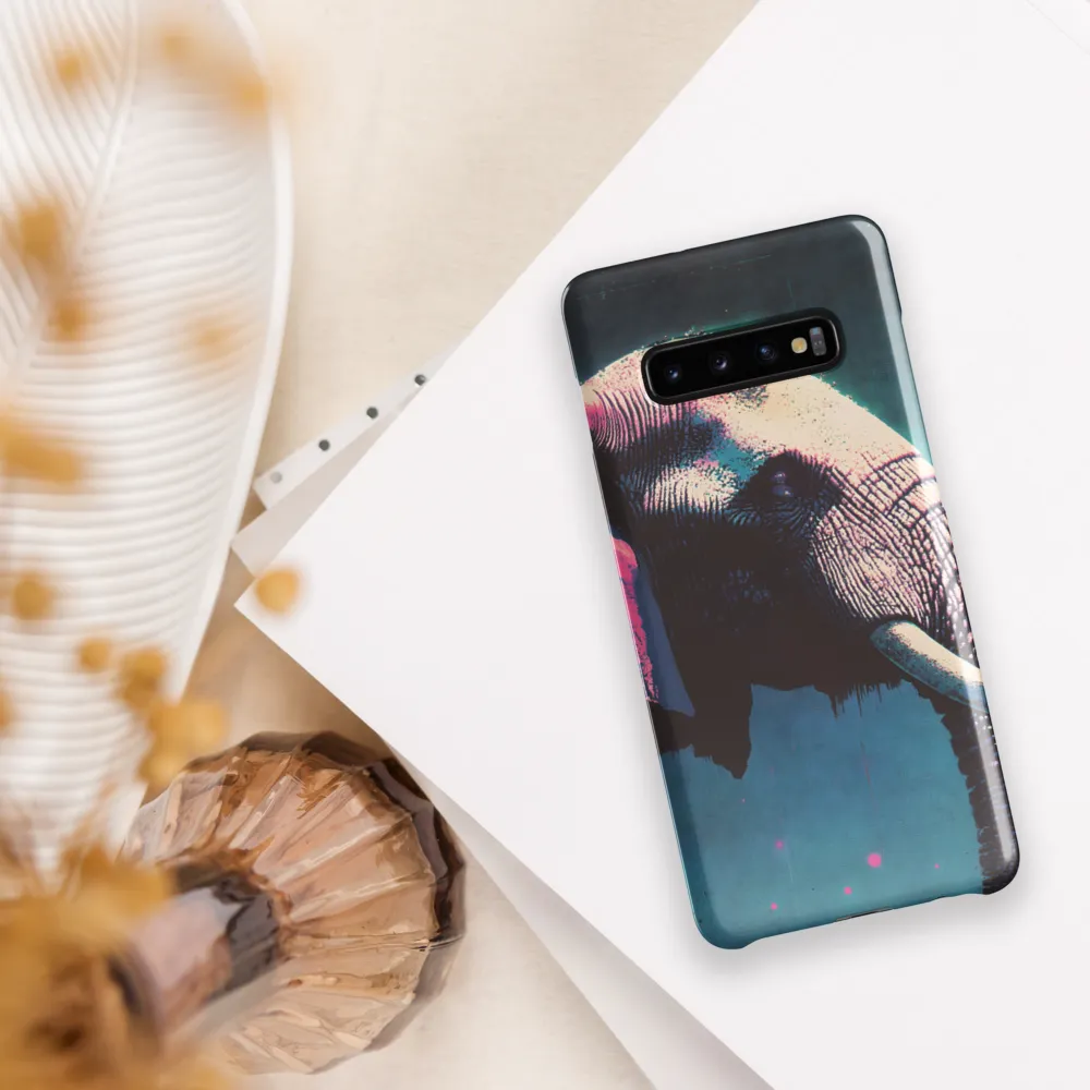 The Elephant in Neon | Phone Case |  S10 Plus | Snap Case | Glossy