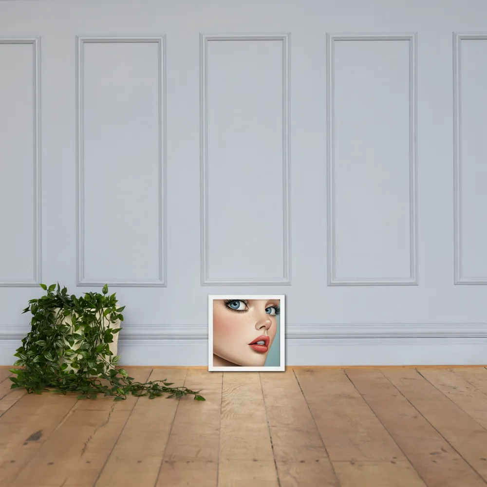 Intriguing Elegance | Poster with White Frame | 12″×12″