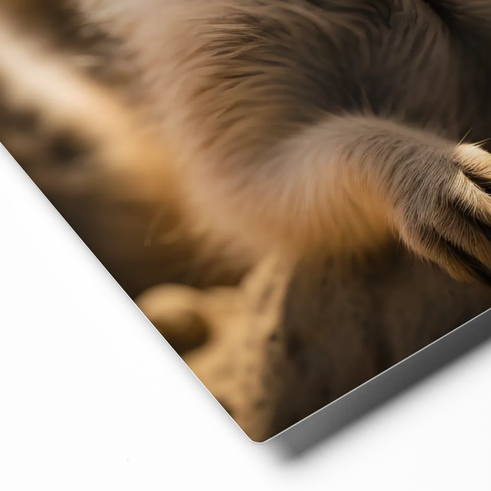 Curious Stance: The Meerkat's Gaze | Metal Print | 16″×20″