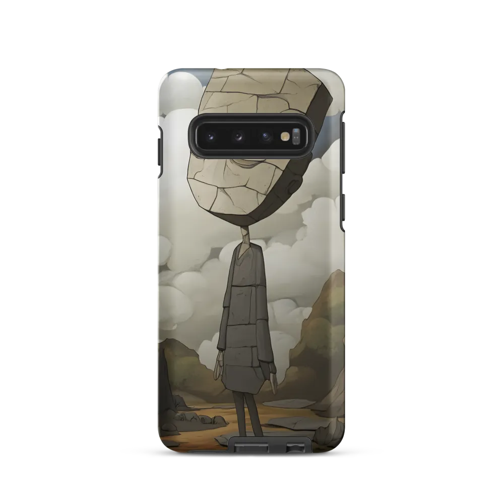 Whimsical Stone Figure in a Rocky Landscape | Phone Case |  S10 | Tough Case | Matte