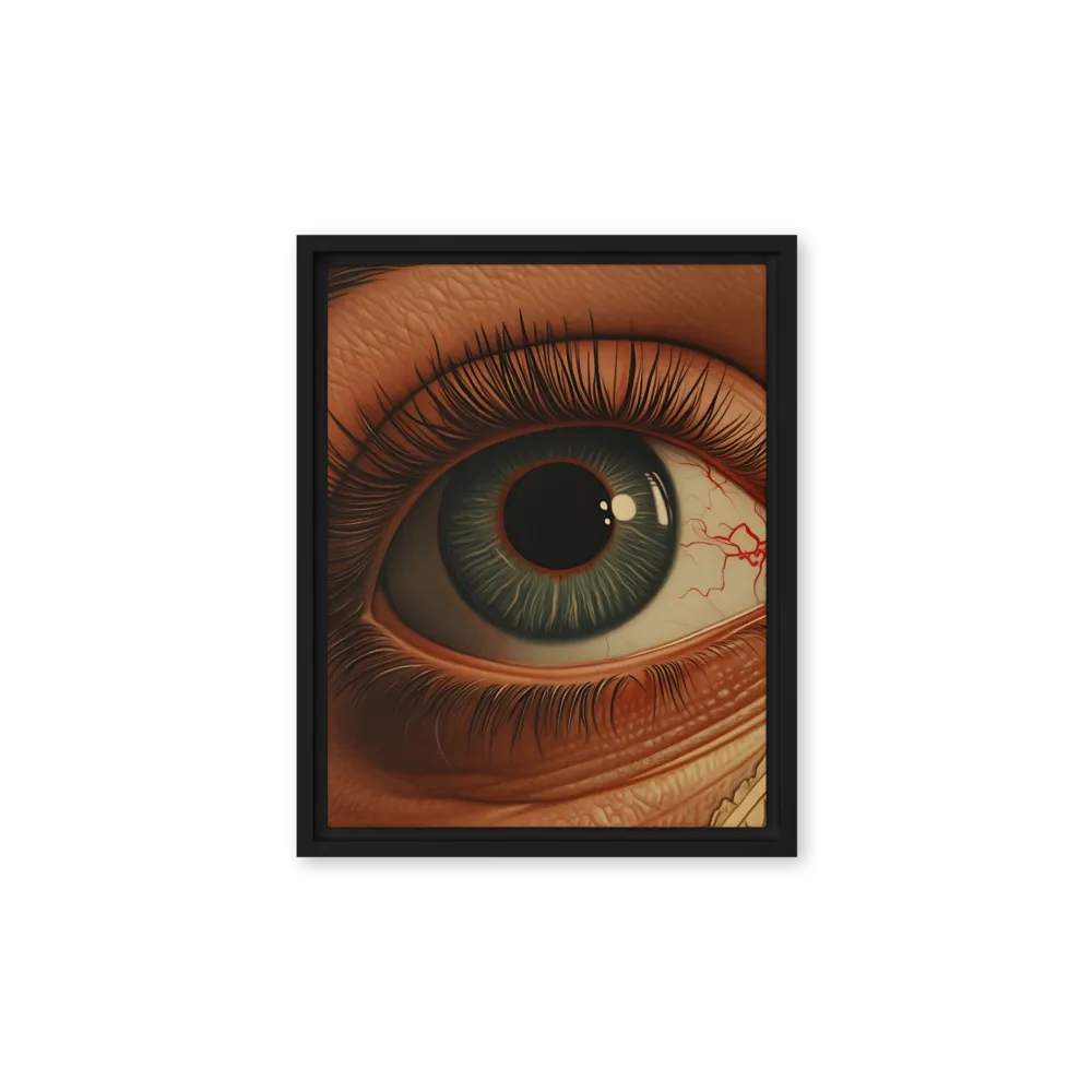 The Gaze of Anatomy | Canvas with Black Frame | 11″×14″