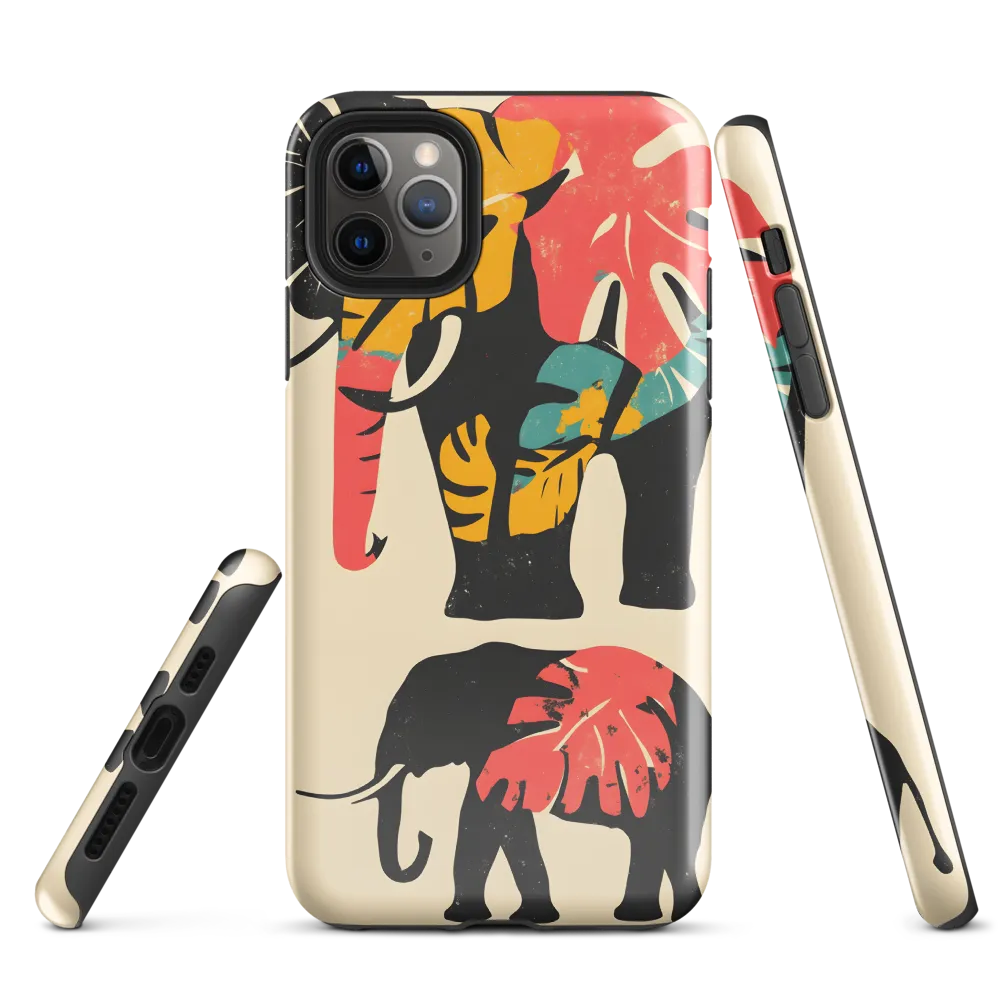 Tropical Elegance: The Elephant's Dance | Phone Case |  11 Pro Max | Tough Case | Glossy