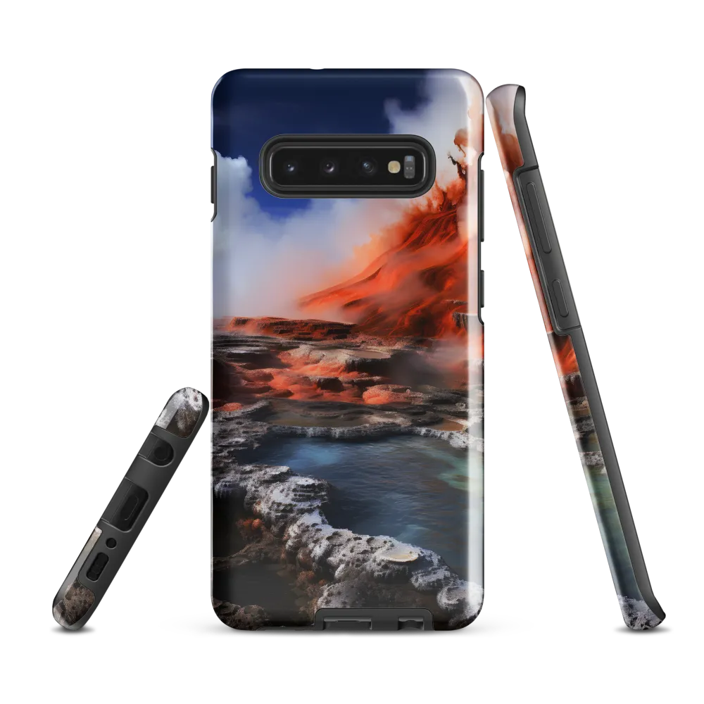 Nature's Fury: The Volcano's Expression | Phone Case |  S10 Plus | Tough Case | Glossy