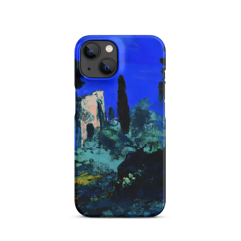 Moonlit Ruins with Cypress