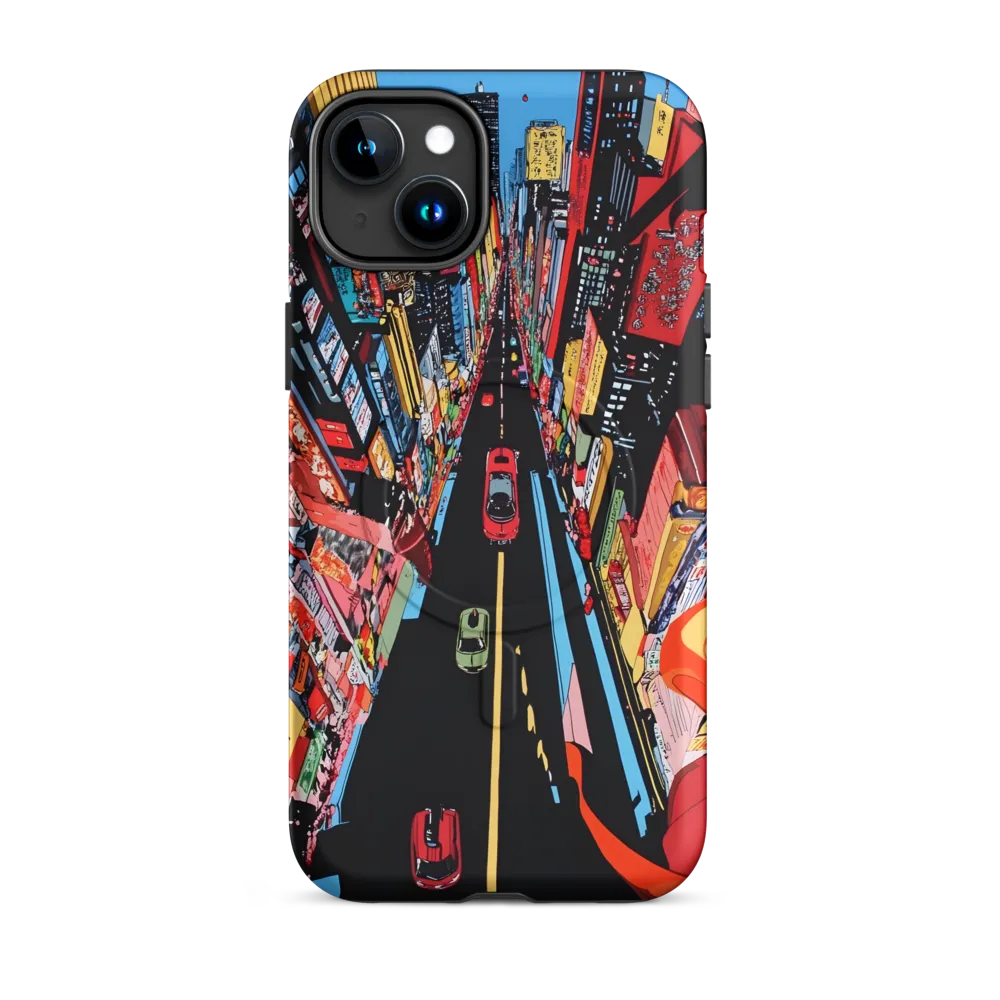 Urban Symphony: A Bird's-Eye View of Life | Phone Case |  15 Plus | MagSafe® Tough Case | Matte