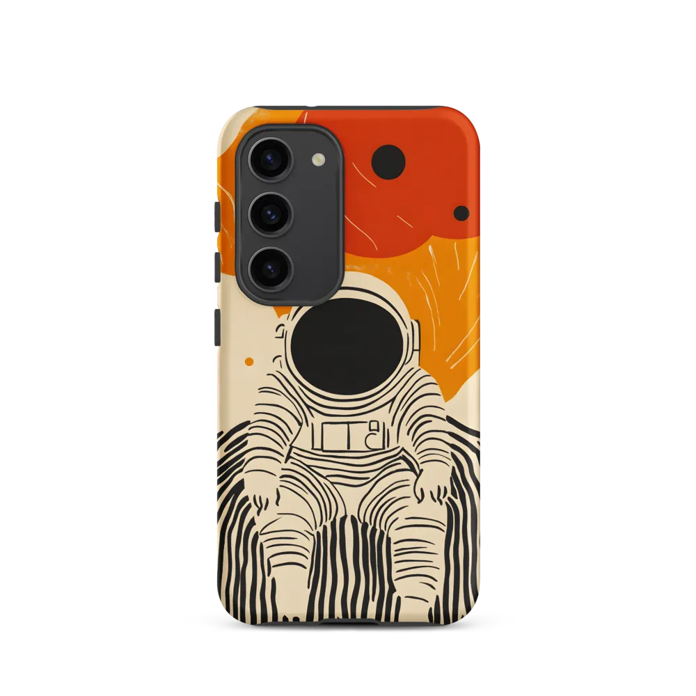Astronaut in Cosmic Thoughts | Phone Case |  S23 | Tough Case | Matte