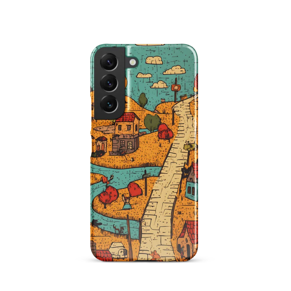 Whimsical Village Landscape