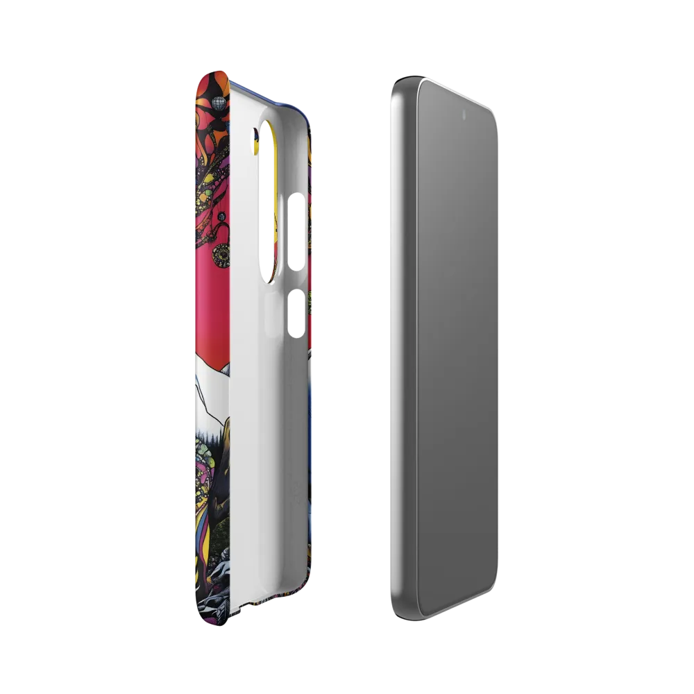 Mystical Majesty of the Psychedelic Deer | Phone Case |  S23 | Snap Case | Matte