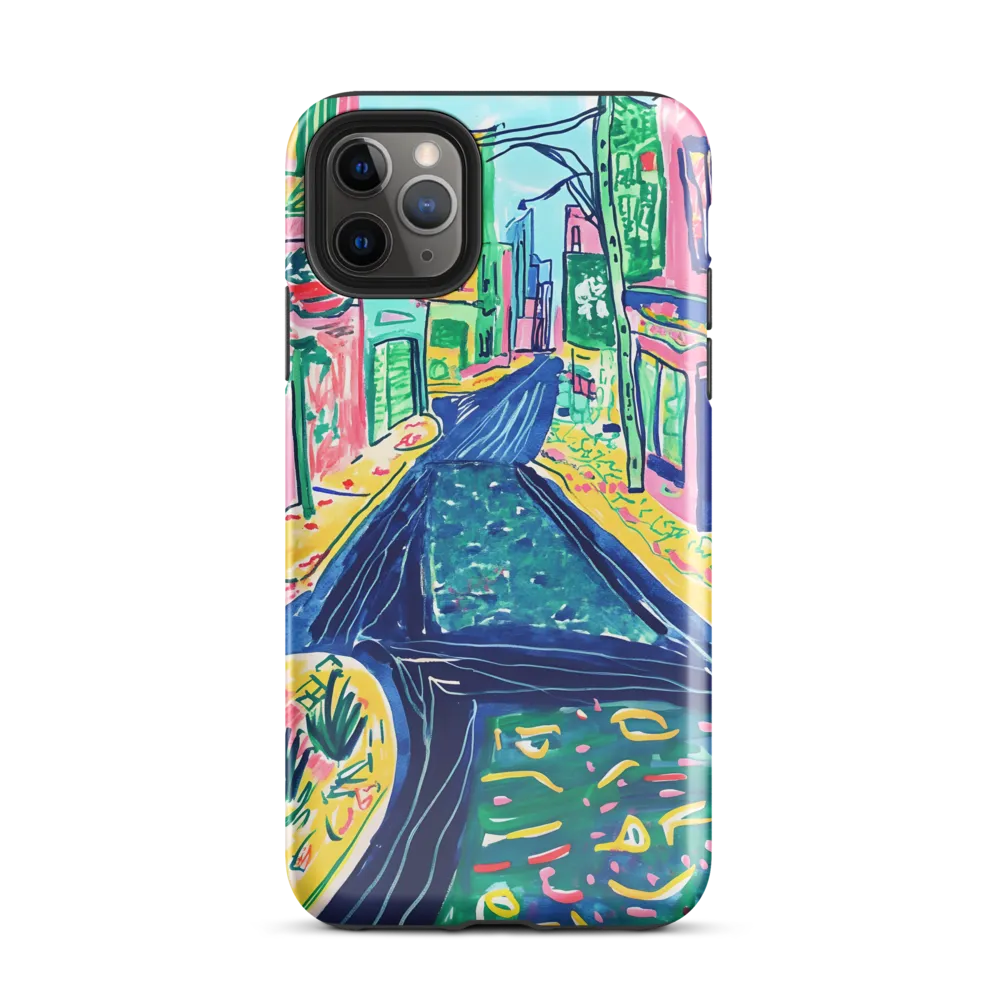 Dreamy Street in Vibrant Hues | Phone Case |  11 Pro Max | Tough Case | Glossy