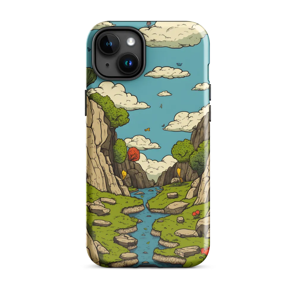 Whimsical Serenity: A Canyon Landscape