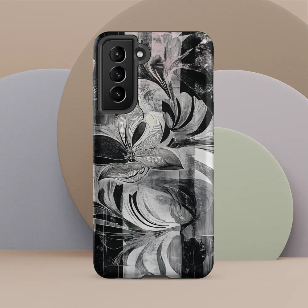 Floral Fusion in Monochrome