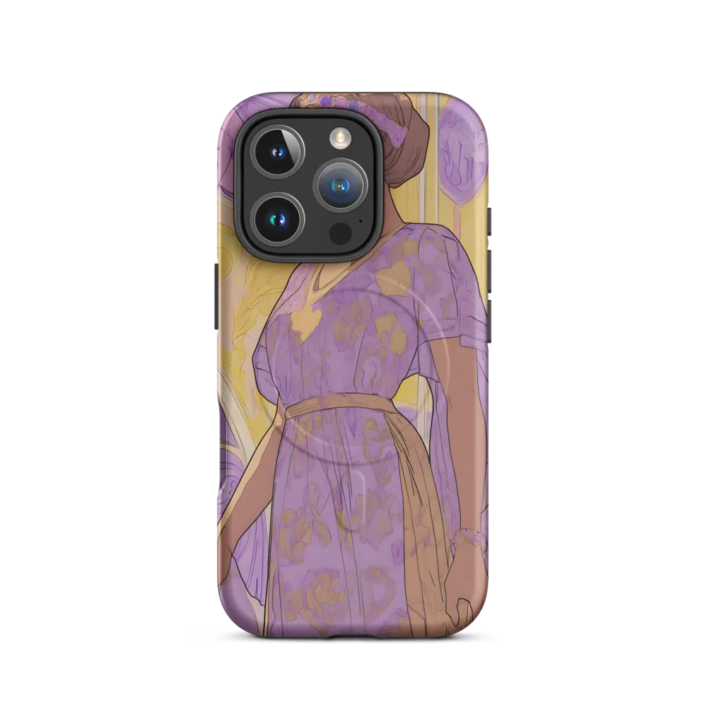 Elegance in Floral Harmony | Phone Case |  16 Pro | MagSafe® Tough Case | Matte