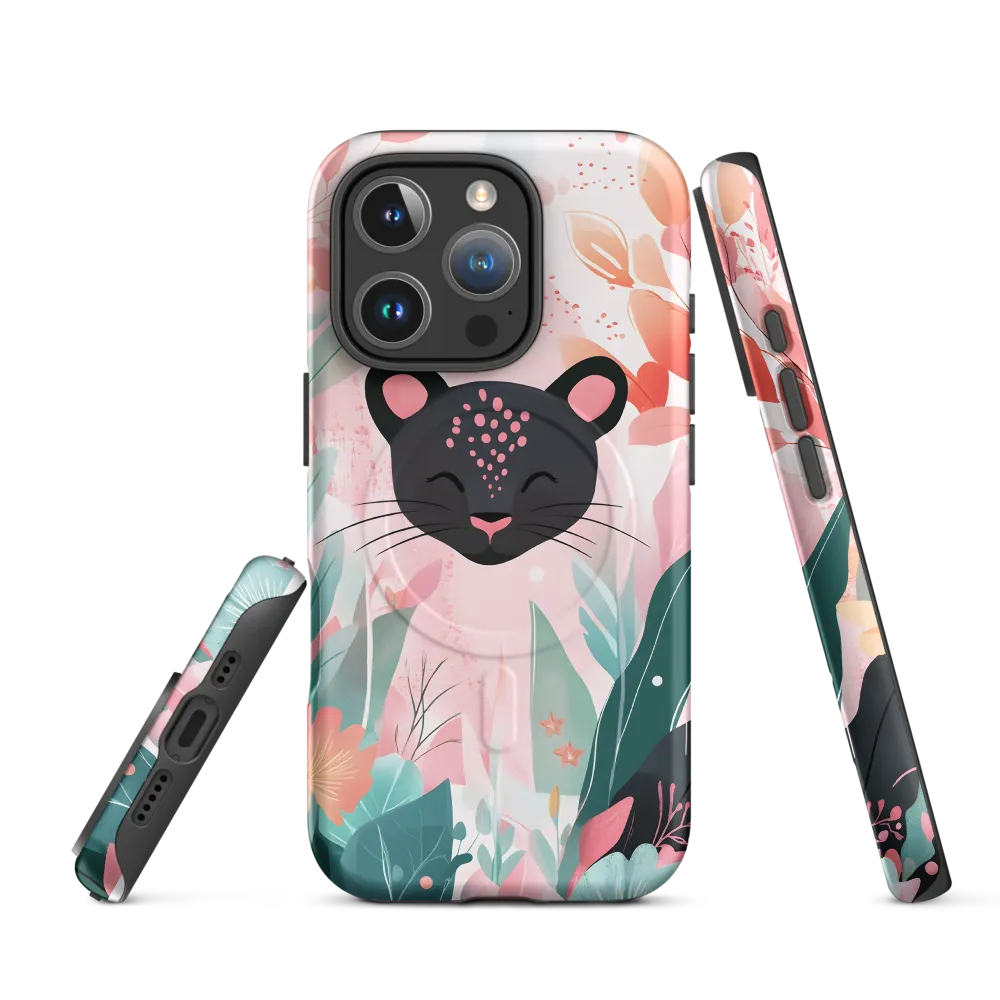 Whimsical Panther in Bloom