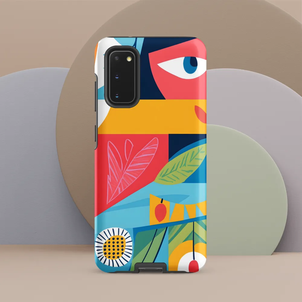 Vibrant Geometric Visage