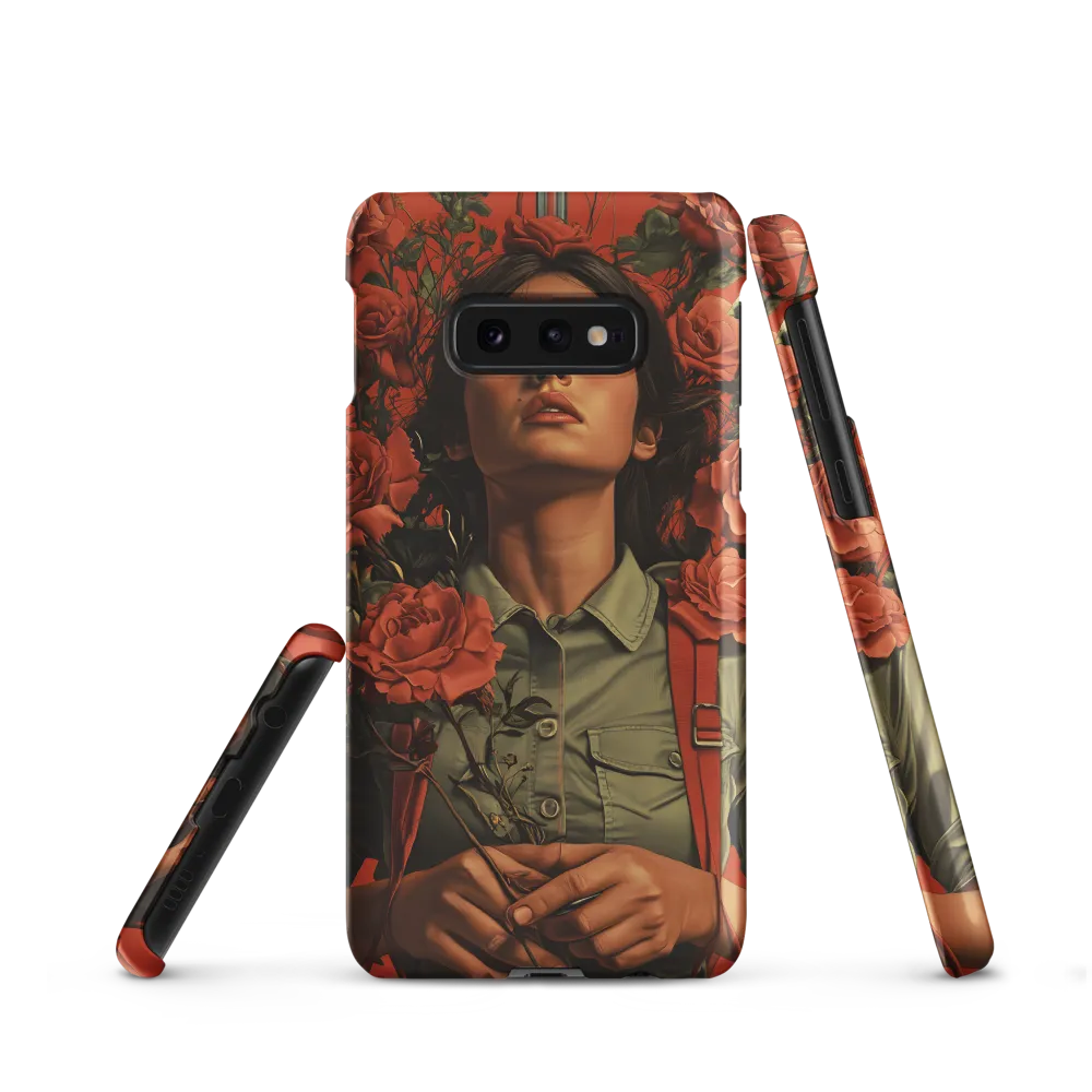 Harmony and Strength: A Portrait Among Roses
