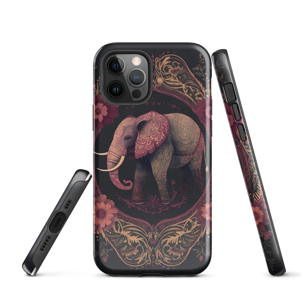 Regal Reverie: The Ornate Elephant | Phone Case |  12 Pro | Tough Case | Glossy