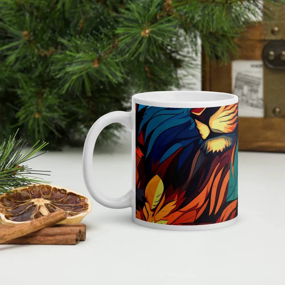 Harmony of Strength: The Lion and Nature | Mugs | Multiple Sizes & Colors