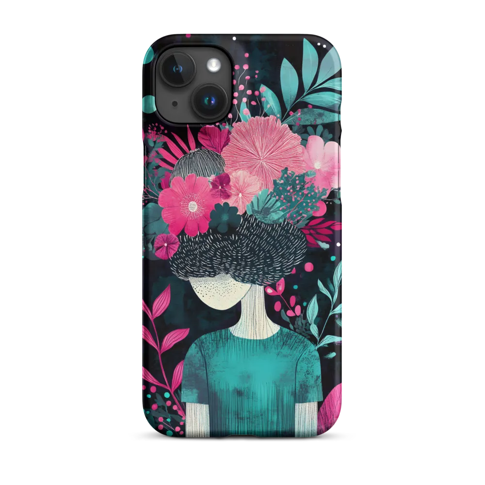 Floral Harmony: A Portrait of Serenity | Phone Case |  15 Plus | Snap Case | Matte