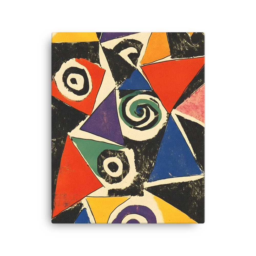 Dynamic Geometric Abstraction | Thin Canvas | 16″×20″