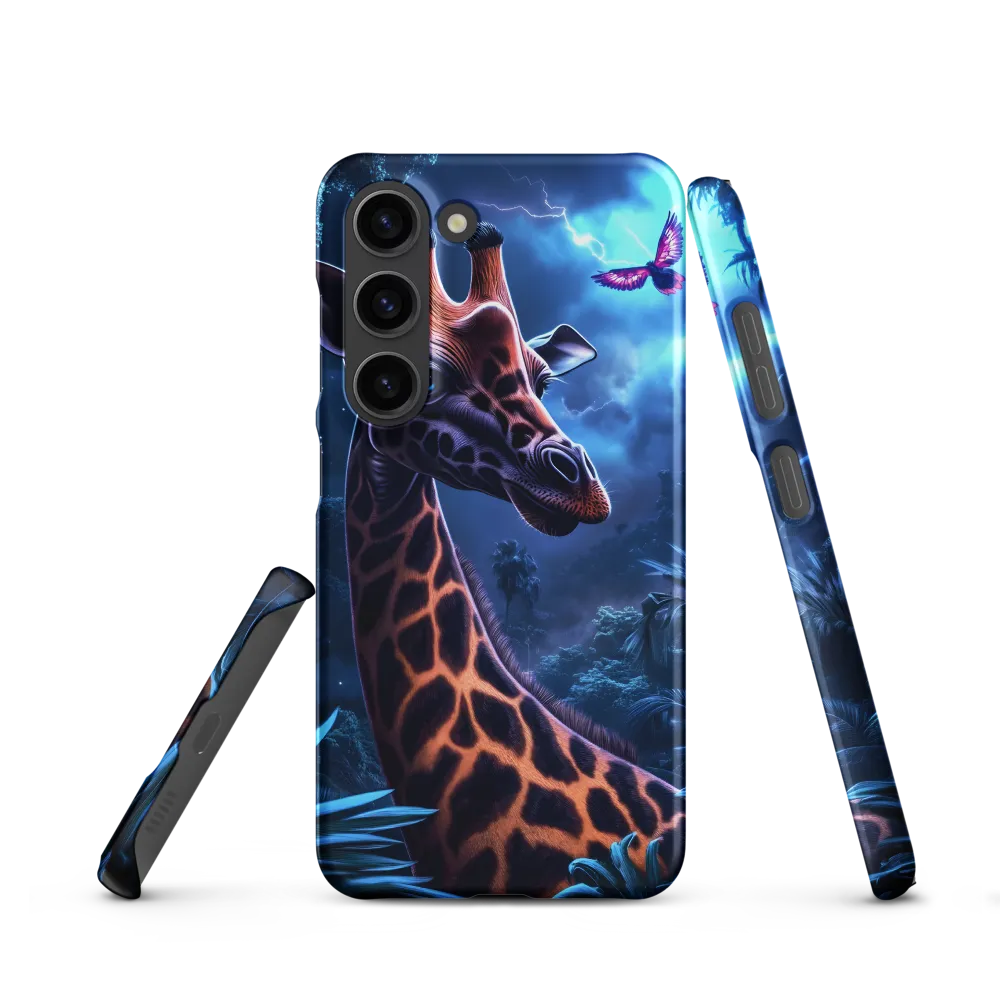 Mystical Giraffe in Twilight Jungle