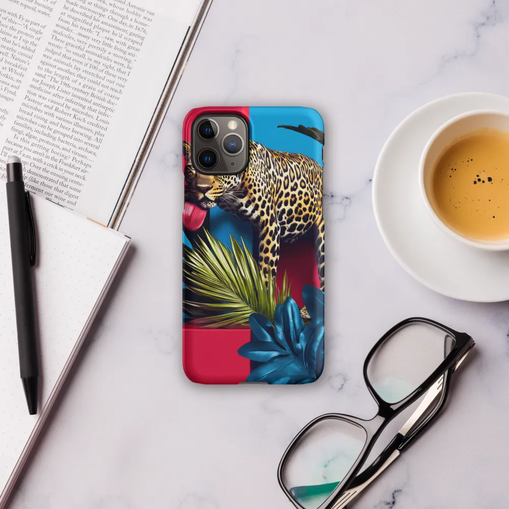 Playful Leopard in Vibrant Paradise