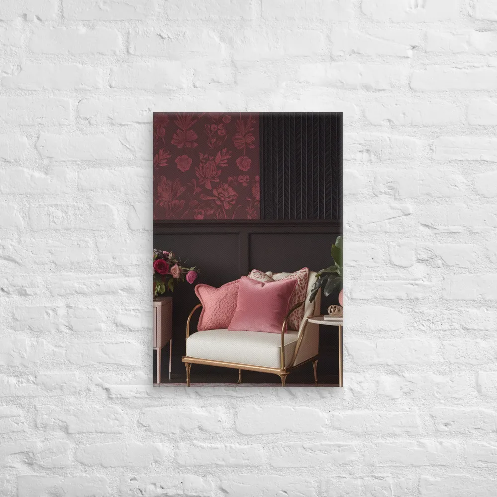 Elegance in Contrast: A Modern Interior Design | Canvas | 18″×26″