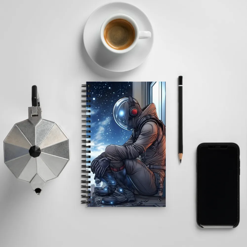 Astronaut's Solitude | Spiral Notebook