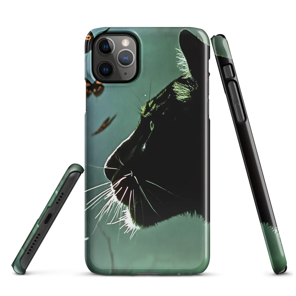 Mystical Encounter: Cat and Butterflies | Phone Case |  11 Pro Max | Snap Case | Glossy