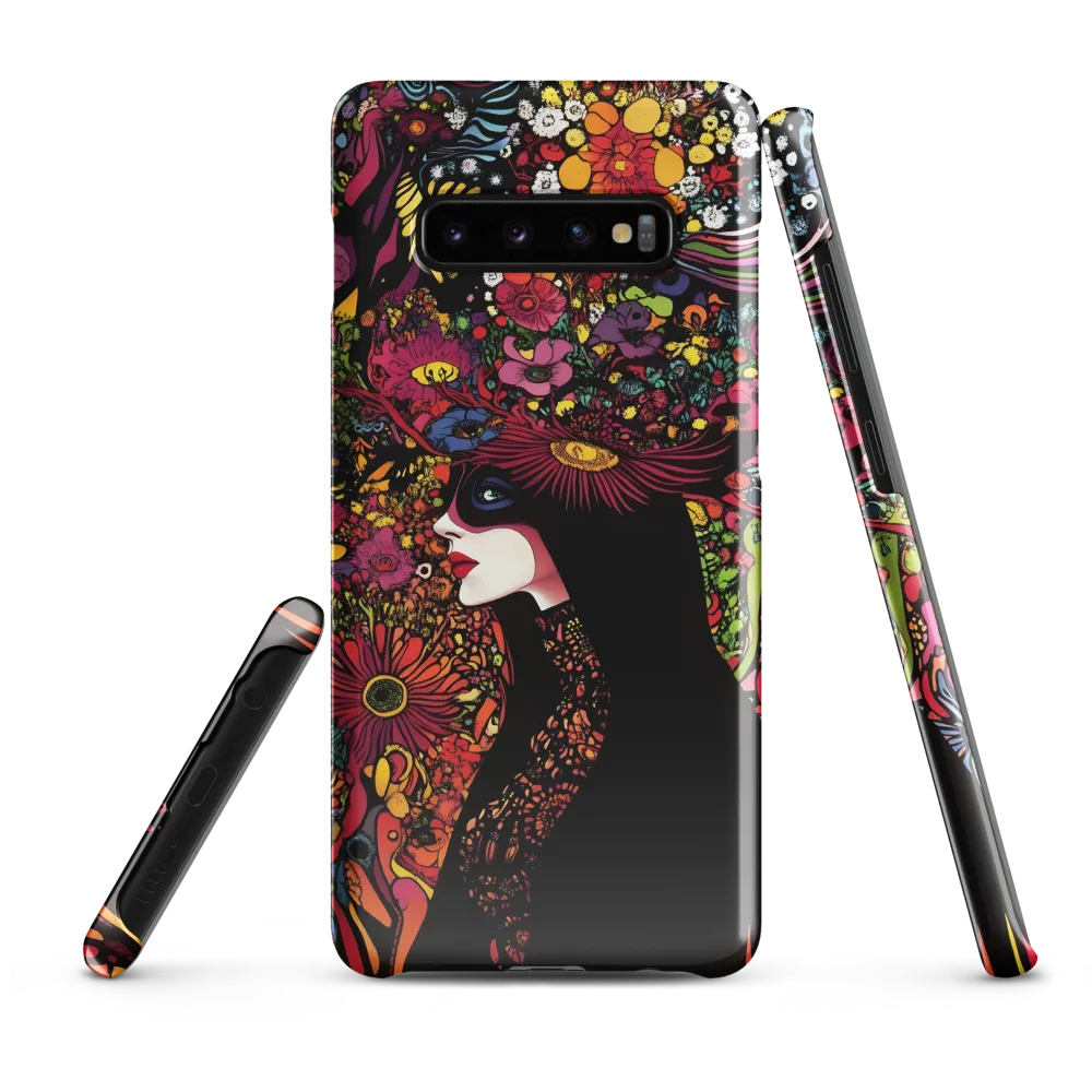 Mystical Flora: A Psychedelic Dream | Phone Case |  S10 Plus | Snap Case | Glossy