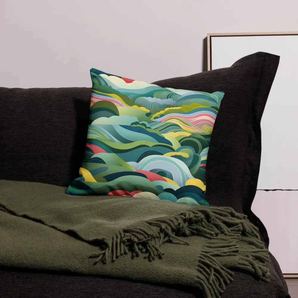 Waves of Serenity | Pillow Case | 18″×18″