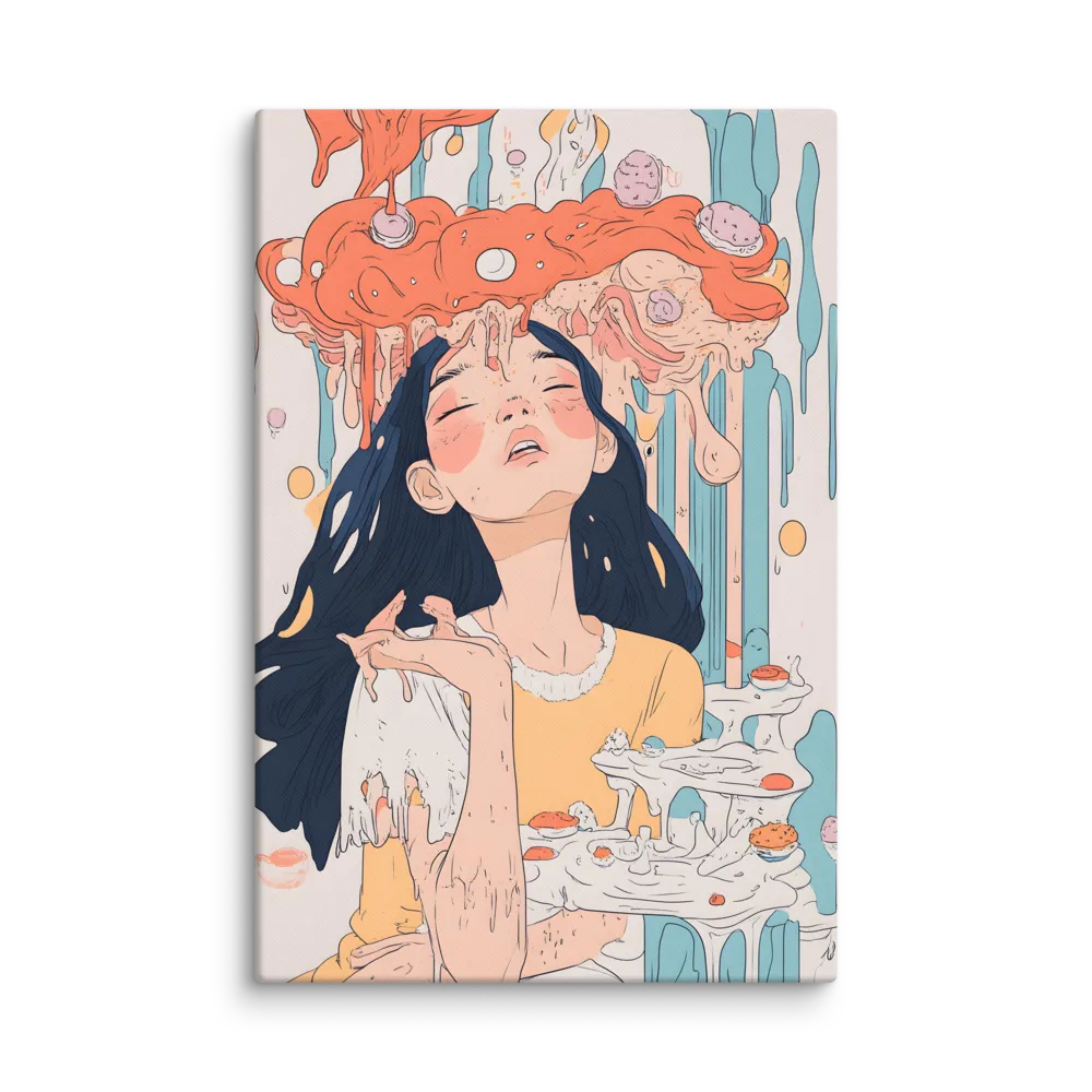 Melting Dreams: A Whimsical Indulgence | Canvas | 32″×48″