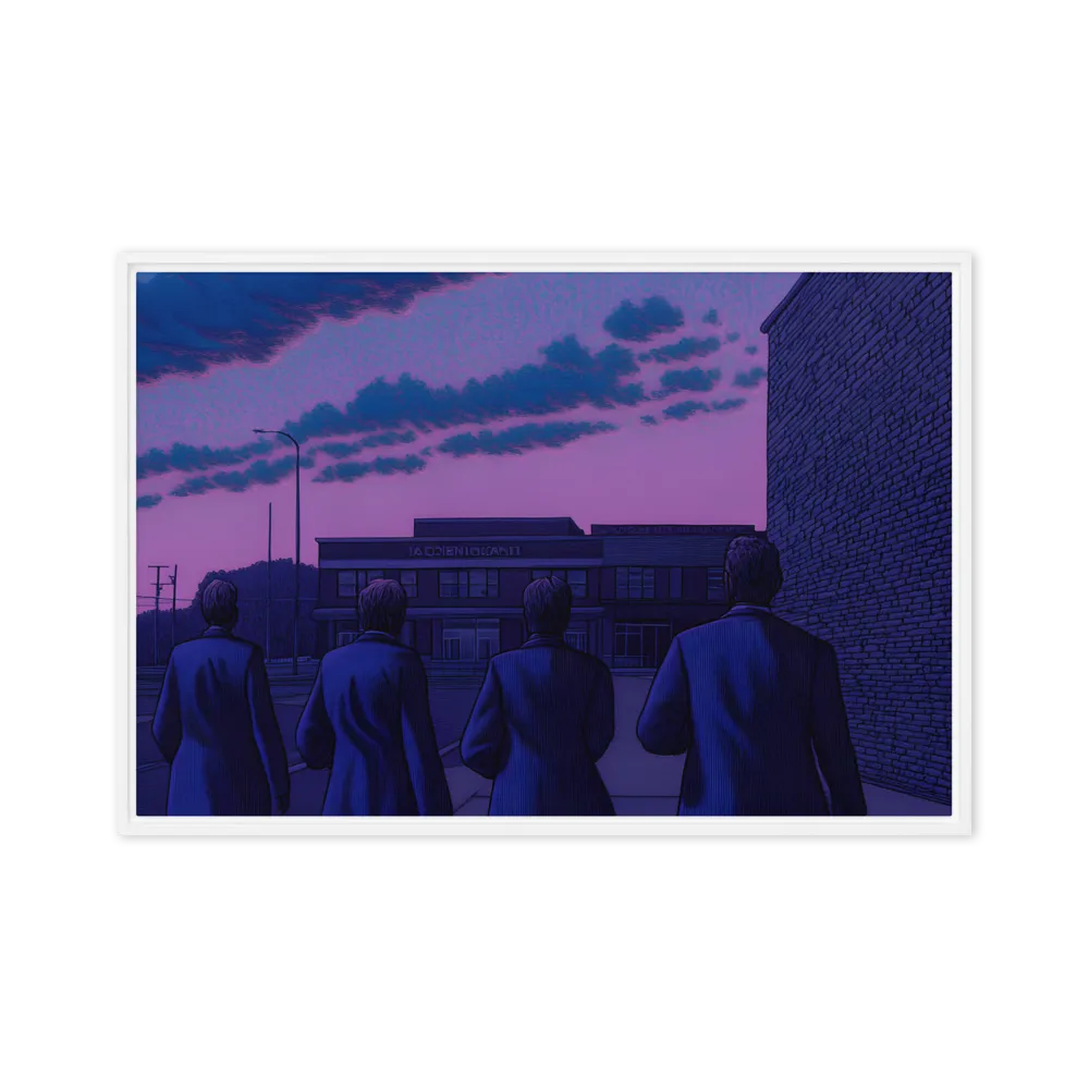 The Twilight Stroll | Canvas with White Frame | 20″×30″