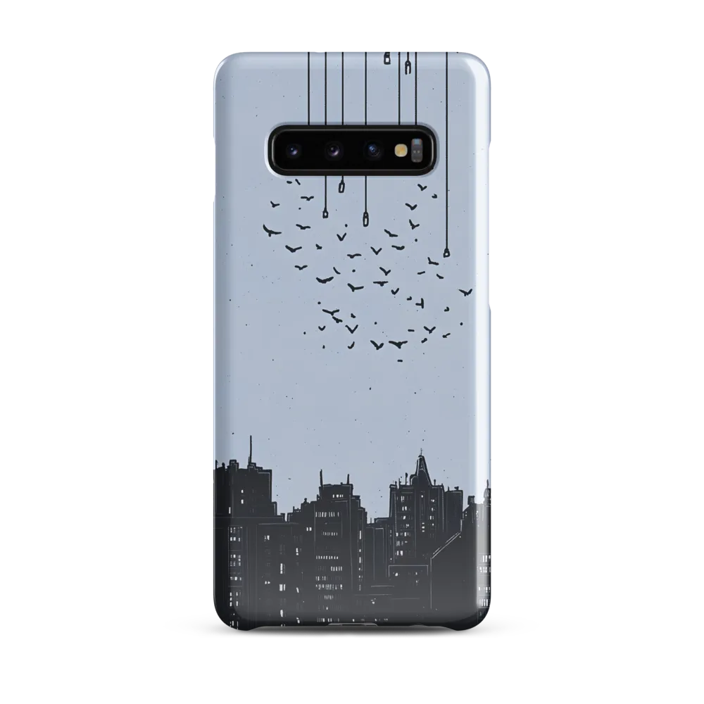 Elevated Serenity: A Minimalist Cityscape | Phone Case |  S10 Plus | Snap Case | Glossy