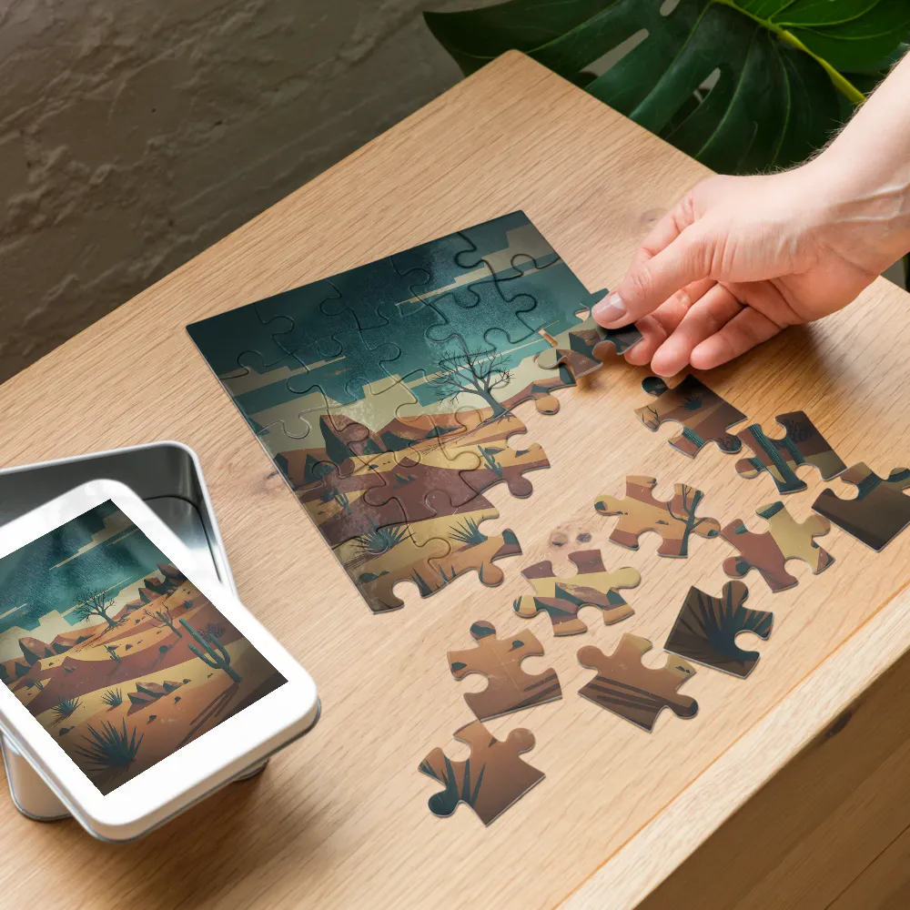 Desert Horizon 
 Jigsaw Puzzle in Tin Box