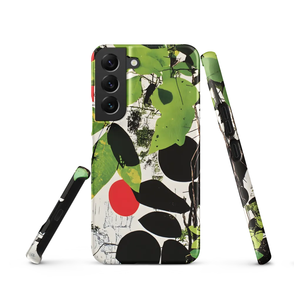 Nature's Geometry: A Contemporary Collage | Phone Case |  S22 | Snap Case | Matte