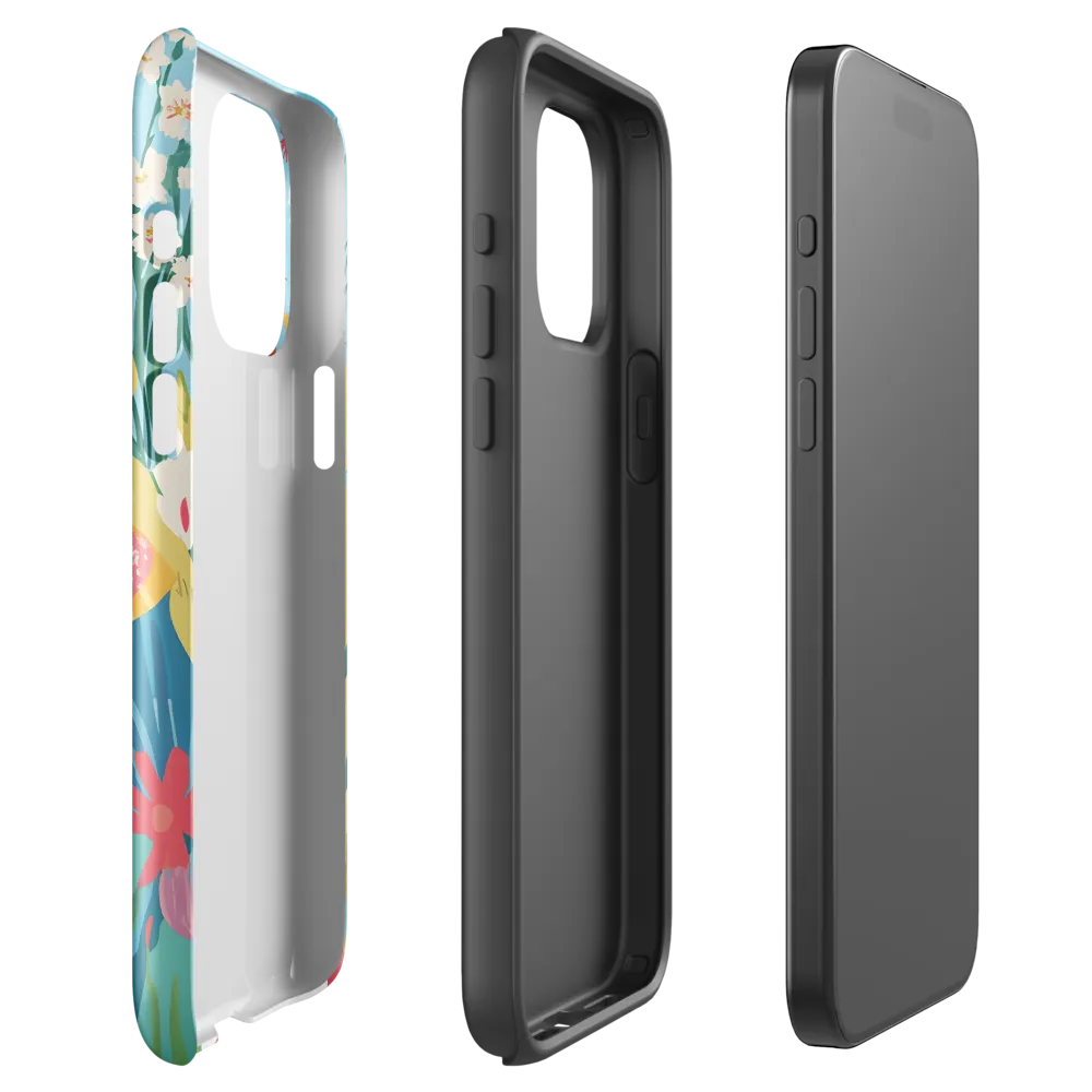 Dancing Among Blossoms | Phone Case |  15 Pro Max | Tough Case | Glossy